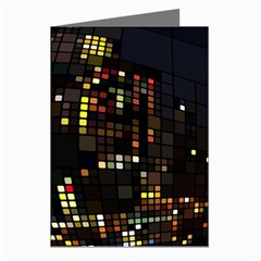 Abstract Visualization Graphic Background Textures Greeting Cards (Pkg of 8)