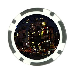 Abstract Visualization Graphic Background Textures Poker Chip Card Guard (10 pack)