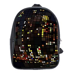 Abstract Visualization Graphic Background Textures School Bag (XL)