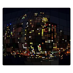 Abstract Visualization Graphic Background Textures One Side Premium Plush Fleece Blanket (Small)