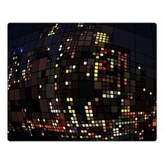 Abstract Visualization Graphic Background Textures One Side Premium Plush Fleece Blanket (Large)