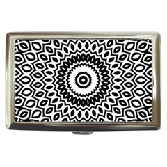 Circular Concentric Radial Symmetry Abstract Cigarette Money Case by Jancukart