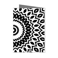 Circular Concentric Radial Symmetry Abstract Mini Greeting Cards (pkg Of 8) by Jancukart