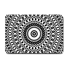 Circular Concentric Radial Symmetry Abstract Small Doormat