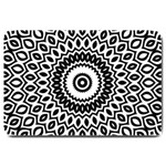 Circular Concentric Radial Symmetry Abstract Large Doormat 30 x20  Door Mat