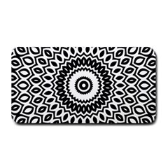 Circular Concentric Radial Symmetry Abstract Medium Bar Mat