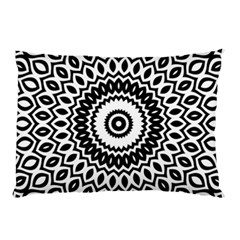 Circular Concentric Radial Symmetry Abstract Pillow Case