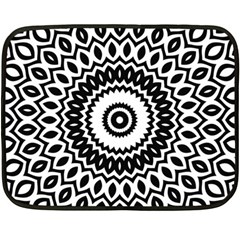 Circular Concentric Radial Symmetry Abstract One Side Fleece Blanket (mini) by Jancukart