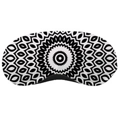 Circular Concentric Radial Symmetry Abstract Sleeping Mask by Jancukart