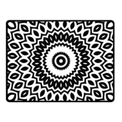 Circular Concentric Radial Symmetry Abstract One Side Fleece Blanket (small) by Jancukart