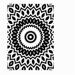 Circular Concentric Radial Symmetry Abstract Large Garden Flag (two Sides)