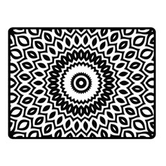 Circular Concentric Radial Symmetry Abstract Fleece Blanket (small) by Jancukart