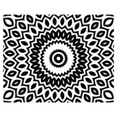 Circular Concentric Radial Symmetry Abstract Premium Plush Fleece Blanket (medium)