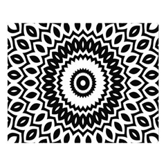 Circular Concentric Radial Symmetry Abstract Premium Plush Fleece Blanket (large)