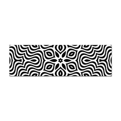 Pattern Wave Symmetry Monochrome Abstract Sticker (bumper)