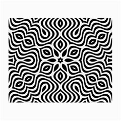 Pattern Wave Symmetry Monochrome Abstract Small Glasses Cloth