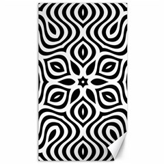 Pattern Wave Symmetry Monochrome Abstract Canvas 40  X 72  by Jancukart