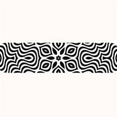 Pattern Wave Symmetry Monochrome Abstract Large Bar Mat