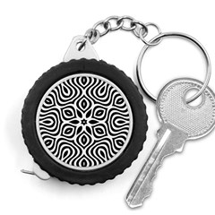 Pattern Wave Symmetry Monochrome Abstract Measuring Tape