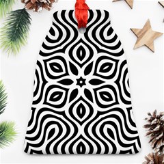 Pattern Wave Symmetry Monochrome Abstract Ornament (bell)