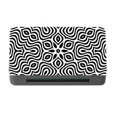 Pattern Wave Symmetry Monochrome Abstract Memory Card Reader With Cf