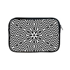 Pattern Wave Symmetry Monochrome Abstract Apple Ipad Mini Zipper Cases by Jancukart