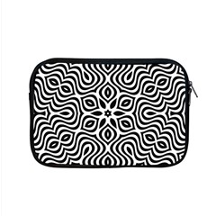 Pattern Wave Symmetry Monochrome Abstract Apple Macbook Pro 15  Zipper Case