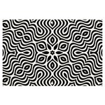 Pattern Wave Symmetry Monochrome Abstract Banner and Sign 6  x 4  Front