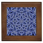 Mandala Pattern Rosette Kaleidoscope Abstract Framed Tile Front