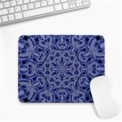 Mandala Pattern Rosette Kaleidoscope Abstract Small Mousepad by Jancukart