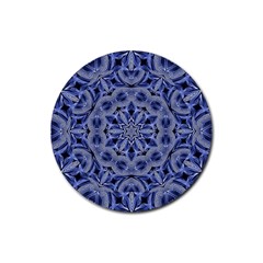 Mandala Pattern Rosette Kaleidoscope Abstract Rubber Coaster (round)