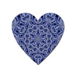 Mandala Pattern Rosette Kaleidoscope Abstract Heart Magnet Front