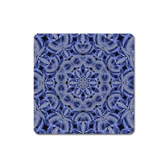 Mandala Pattern Rosette Kaleidoscope Abstract Square Magnet by Jancukart