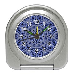 Mandala Pattern Rosette Kaleidoscope Abstract Travel Alarm Clock