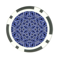 Mandala Pattern Rosette Kaleidoscope Abstract Poker Chip Card Guard