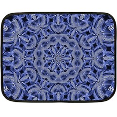 Mandala Pattern Rosette Kaleidoscope Abstract One Side Fleece Blanket (mini)