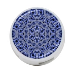 Mandala Pattern Rosette Kaleidoscope Abstract 4-port Usb Hub (two Sides) by Jancukart