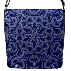 Mandala Pattern Rosette Kaleidoscope Abstract Flap Closure Messenger Bag (s)