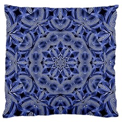 Mandala Pattern Rosette Kaleidoscope Abstract Standard Premium Plush Fleece Cushion Case (two Sides) by Jancukart