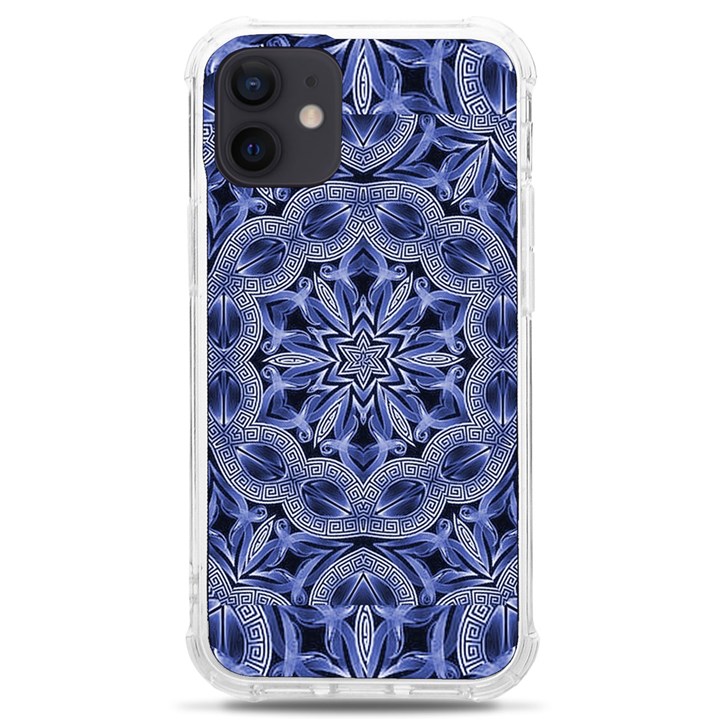 Mandala Pattern Rosette Kaleidoscope Abstract iPhone 12 mini TPU UV Print Case	