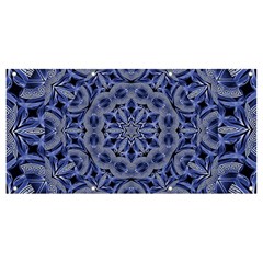 Mandala Pattern Rosette Kaleidoscope Abstract Banner And Sign 8  X 4  by Jancukart