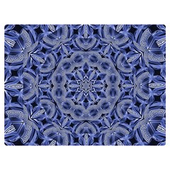 Mandala Pattern Rosette Kaleidoscope Abstract One Side Premium Plush Fleece Blanket (extra Small) by Jancukart