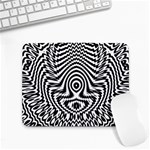 Monochrome Symmetry Abstract Small Mousepad Front