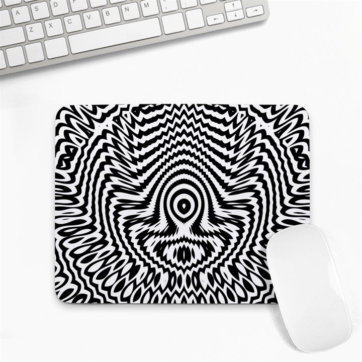 Monochrome Symmetry Abstract Small Mousepad