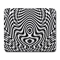 Monochrome Symmetry Abstract Large Mousepad