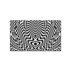 Monochrome Symmetry Abstract Sticker (rectangular)