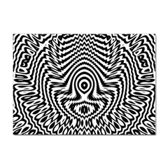 Monochrome Symmetry Abstract Sticker A4 (100 Pack)