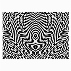 Monochrome Symmetry Abstract Large Glasses Cloth