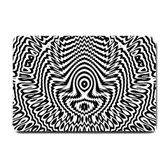 Monochrome Symmetry Abstract Small Doormat