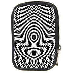 Monochrome Symmetry Abstract Compact Camera Leather Case